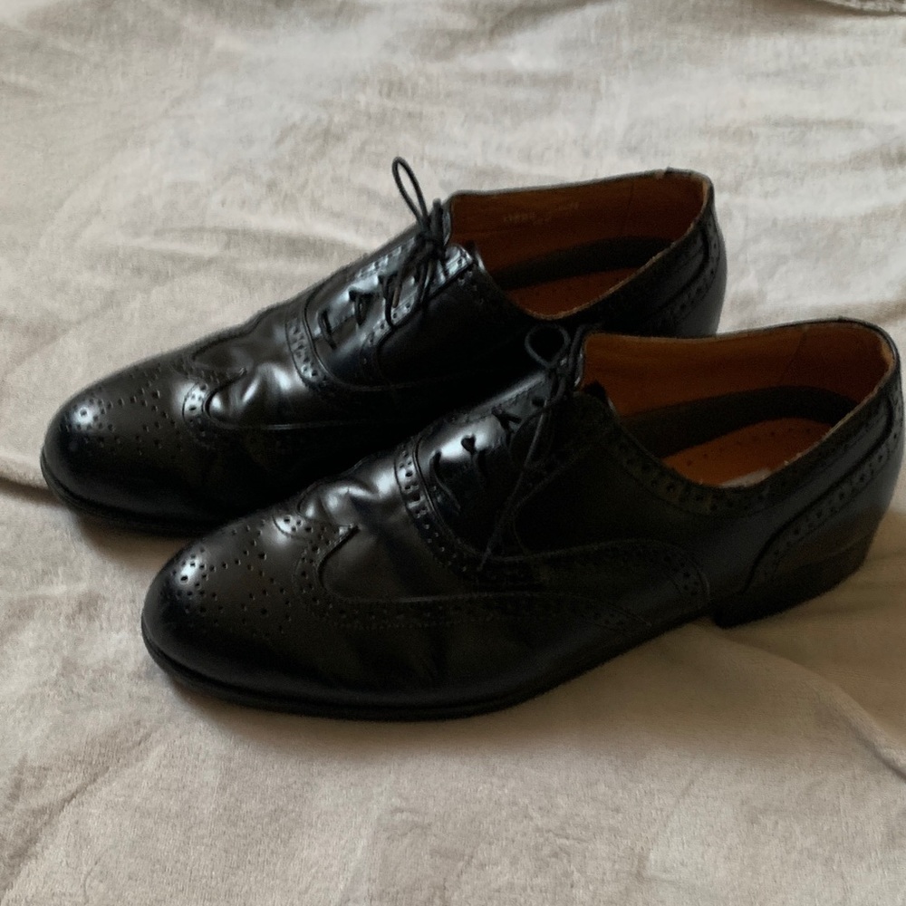 Freeman Jason Style Genuine Leather Work Dress Shoes Size 12E